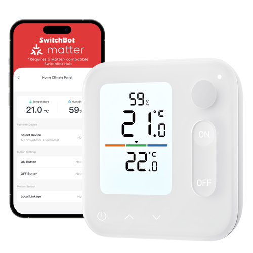 SwitchBot Home Climate Panel smart termostatstyrning