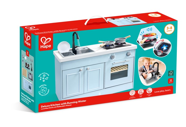 Hape - Deluxe Kitchen With Running Water (87-3237)