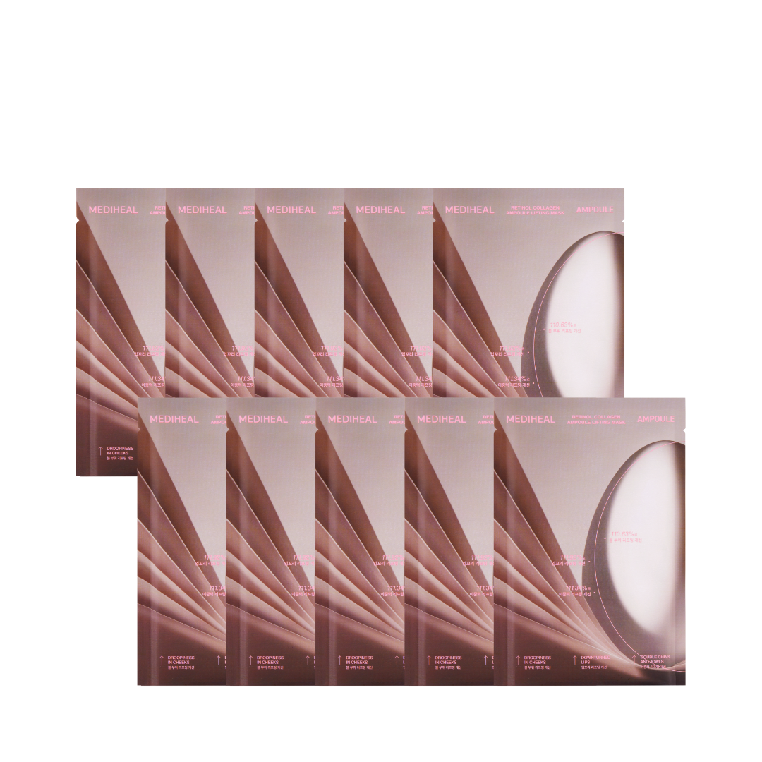 Mediheal - Retinol Collagen Ampoule Lifting Mask - 10 pcs.