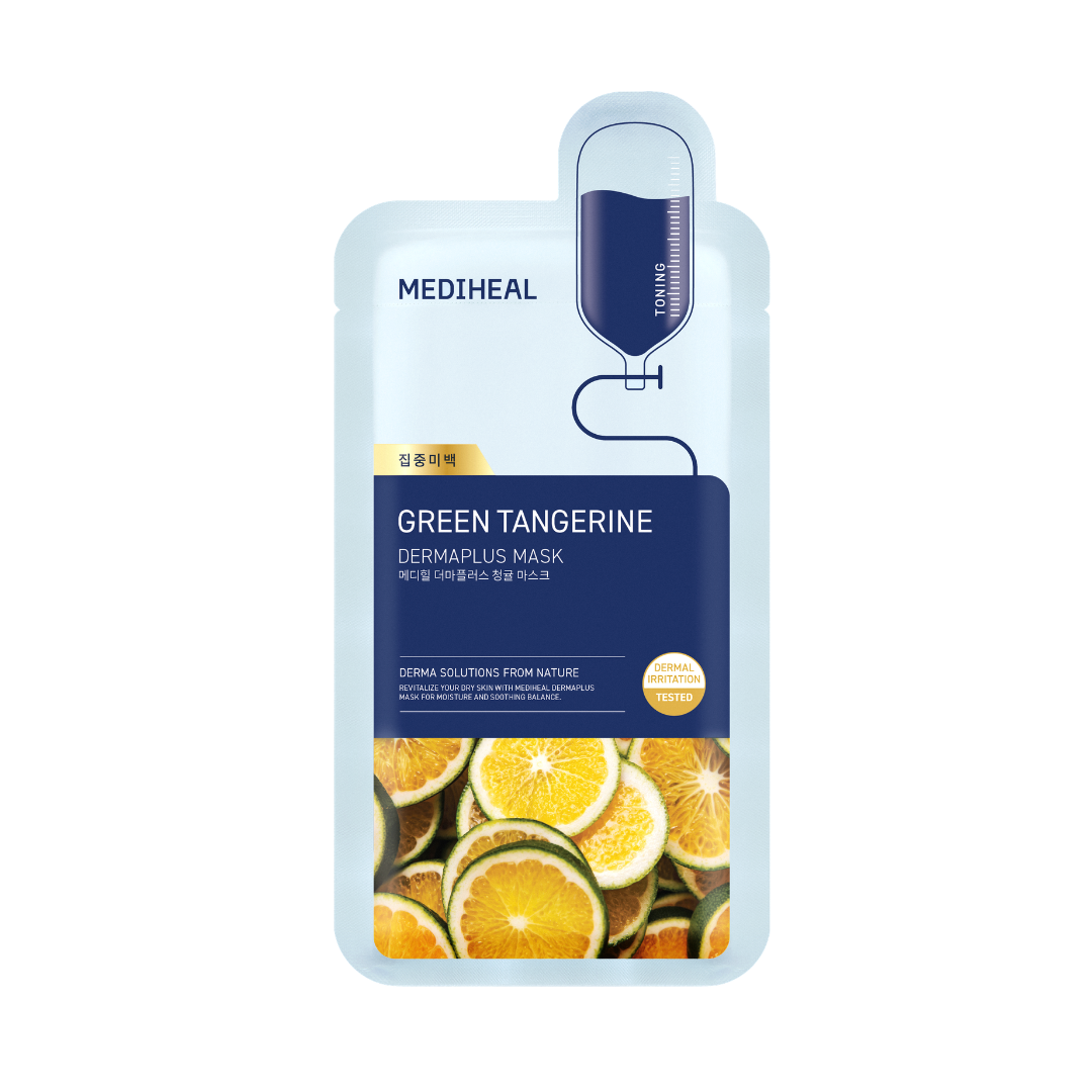Mediheal - Dermaplus Green Tangerine Mask - Green - 1 pcs.