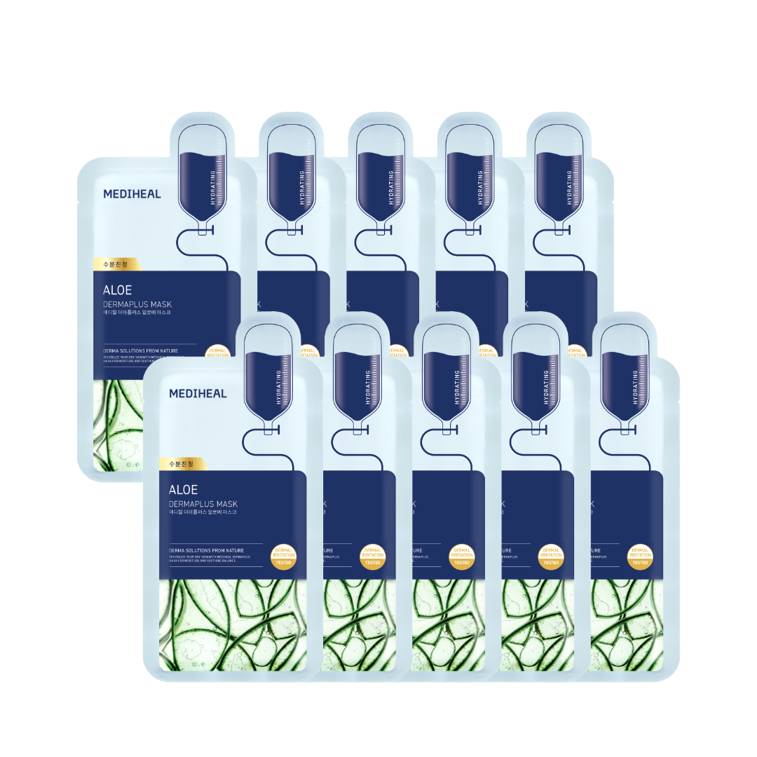 Mediheal - Dermaplus Aloe Mask - 10 pcs.