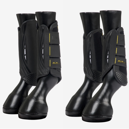 LeMieux - MIMsafe XC Boots Set – Front & Hind – Black – Medium