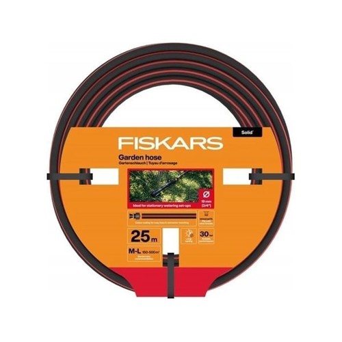 Fiskars - SOLID Trädgårdsslang 3/4" 19mm 25m - Hållbar Slang för Bevattning