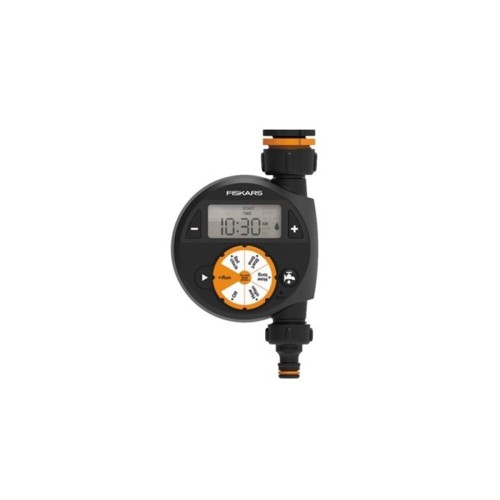 Fiskars - Comfort Bevattningsklocka med Enkelt Utlopp - Automatisk Bevattning 1-360 min