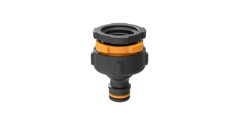 Fiskars - Comfort Multi Hahnverbinder - Passend für 1/2", 3/4" und 1" Gewinde