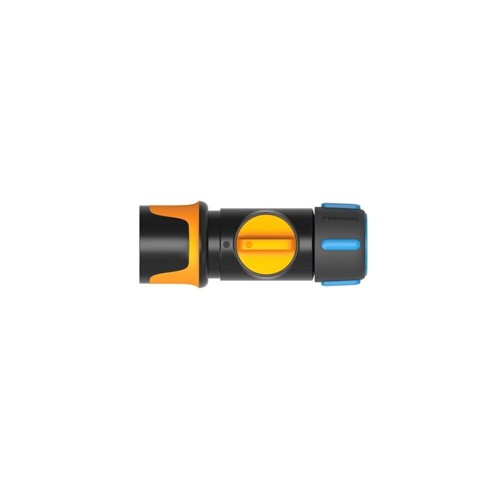 Fiskars - Snabbkoppling On/Off Blå 13-15 mm - Stoppa Vattentrycket med SoftGrip