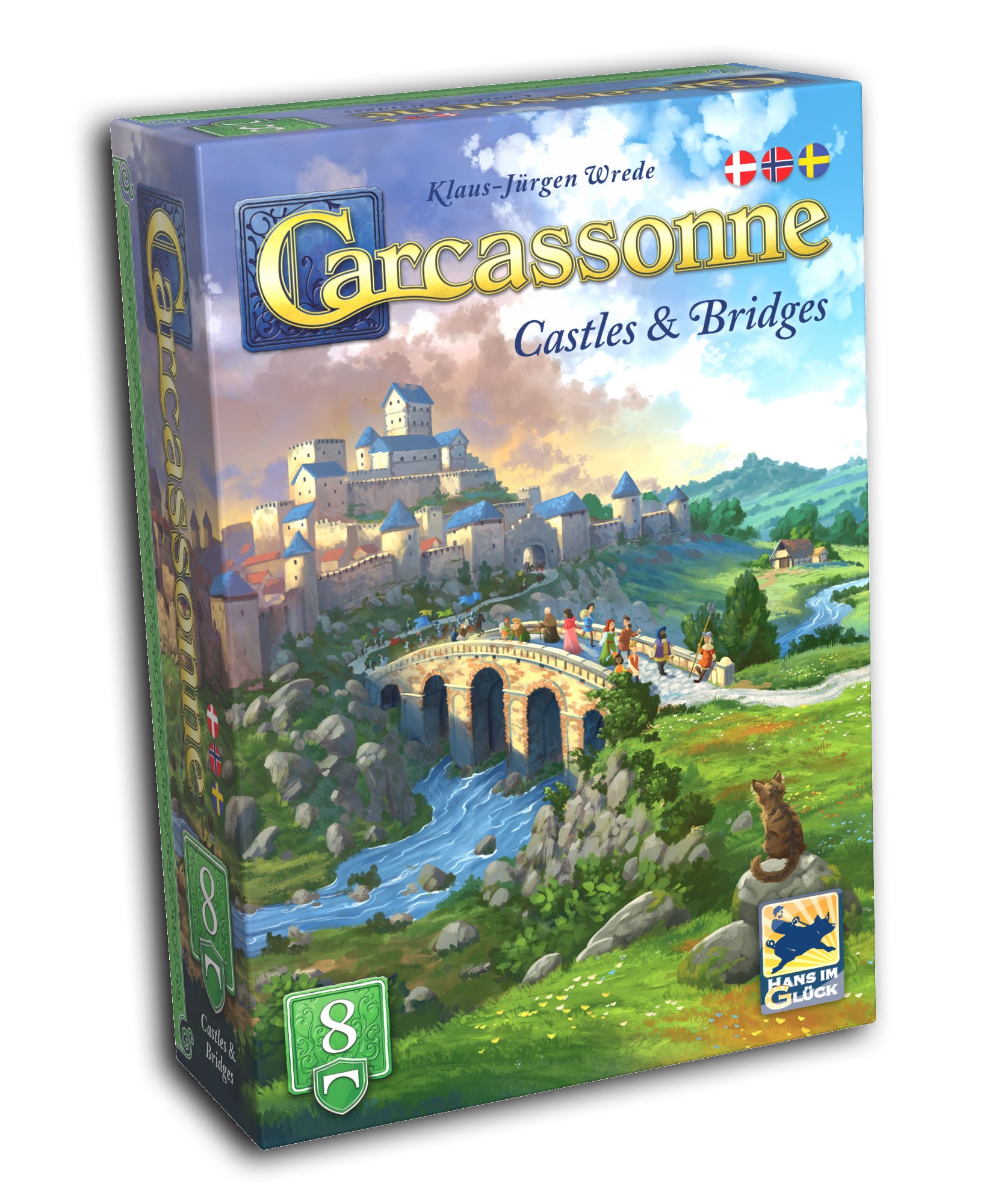 Carcassonne: Expansion 8 - Castles & Bridges expansion 2025 (svensk version)
