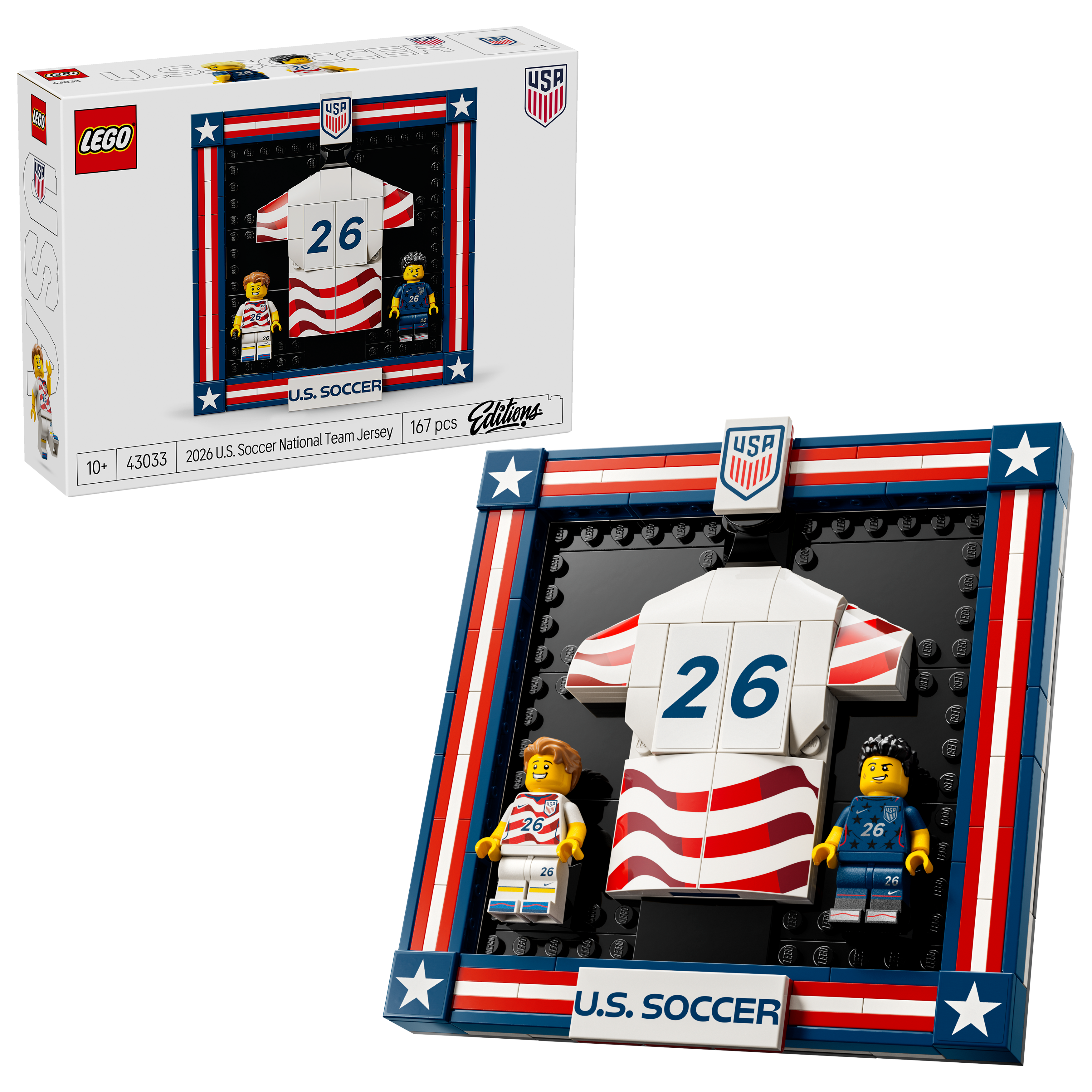 LEGO - Editions Football - Shirt van het Amerikaanse nationale voetbalteam 2026 (43033)