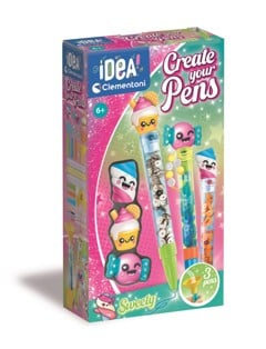 Clementoni - Create Your Pens Sweety (Pack By 3) (I-18394)