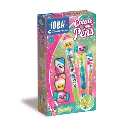 Clementoni - Create Your Pens Sweety (Pack By 3) (I-18394)
