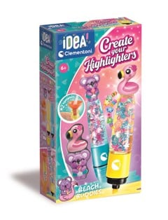 Clementoni - Create Your Highlighters Beach Buddies (Pack By 2) (I-18396)
