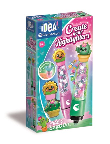 Clementoni - Create Your Highlighters Magic Garden (Pack By 2) (I-18397)