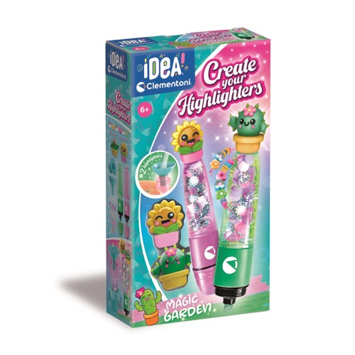 Clementoni - Create Your Highlighters Magic Garden (Pack By 2) (I-18397)