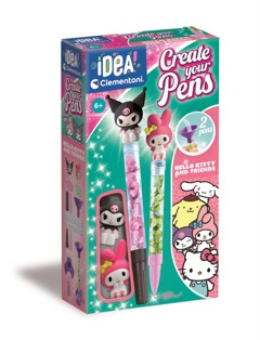 Clementoni - Create Your Pens: Helly Kitty, My Melody & Kuromi (I-18431)