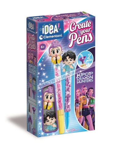 Clementoni - Create Your Pens: K-Pop Demon Hunters Zoey And Mira (I-18478)