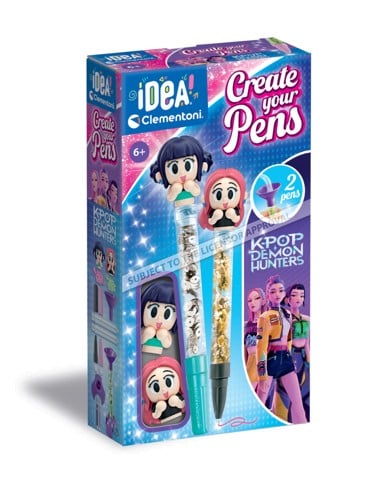 Clementoni - Create Your Pens: K-Pop Demon Hunters Rumi & Jinu (I-18480)
