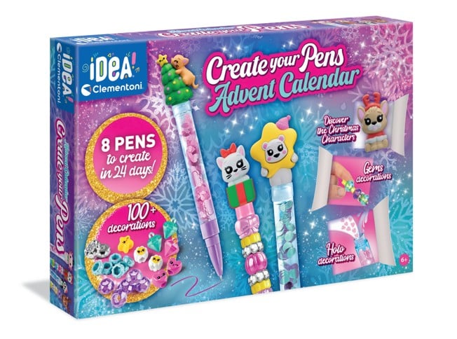 Clementoni - Create Your Pens, Advent Calendar (I-18485)