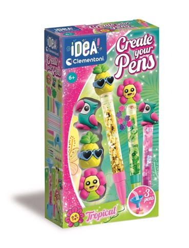 Clementoni - Create Your Pen Tropical (Pack By 3) (I-18790)