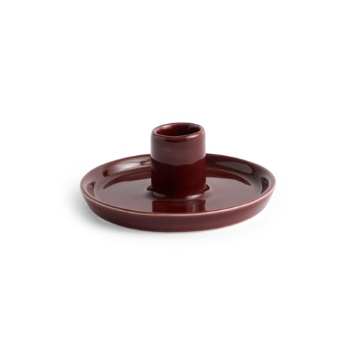 HAY - Disc Ljusstake Small - Kastanjebrun