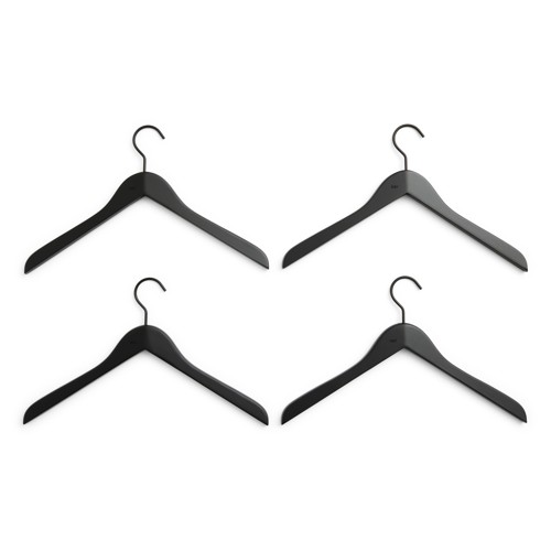 HAY - Smooth Galge - Slim Svart - Set om 4
