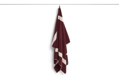 HAY - Wzorzysty Ręcznik Kąpielowy - W100 x L150 cm - Burgundowy