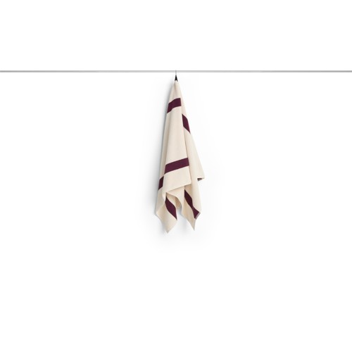 HAY - Randig Badhandduk - W70 x L140 cm