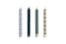HAY - Musterkerzen - H24 cm - Grün & Silber - 4er-Set