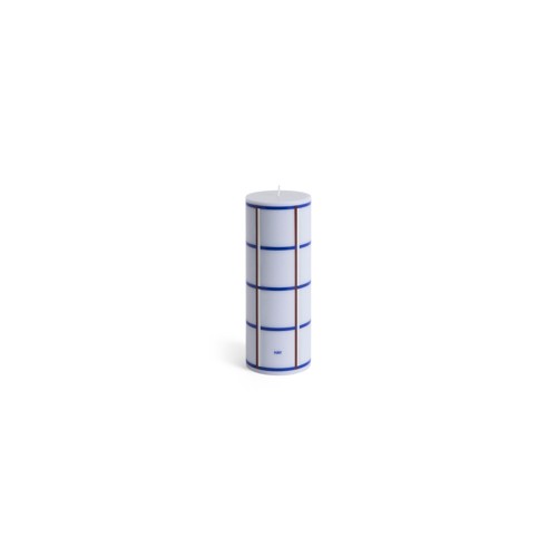 HAY - Column Ljus Medium - H20 cm - Ljusblå & Blå & Bordeaux &