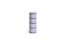 HAY - Column Lys Medium - H20 cm - Lyseblå & Blå & Bordeaux & Sølv