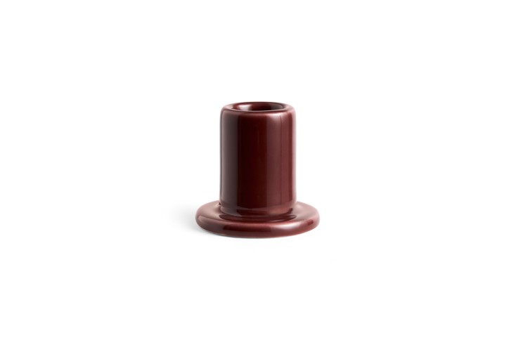 HAY - Tube Ljusstake Small - H5 cm - Kastanjebrun