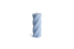 HAY - Soft Serve Świeca Medium - Ø7.8 x H19.5 cm - Jasnoniebieski