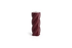 HAY - Soft Serve Świeca Medium - Ø7.8 x H19.5 cm - Bordeaux