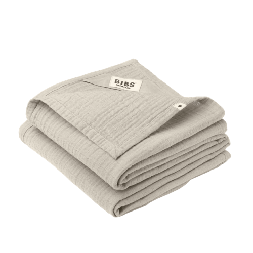 BIBS - Muslin Cloth 2-pack - Sand - 70x70 cm
