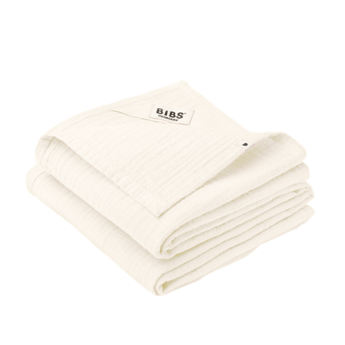 BIBS - Muslin Cloth 2-pack - Ivory - 70x70 cm
