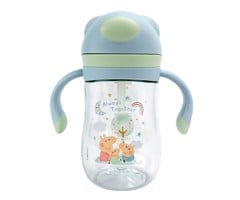 Nuby - Peppa Pig Evie Straw Cup - Blue - 240 ml