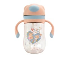 Nuby - Peppa Pig 1P Evie Straw Cup - Pink - 240 ml