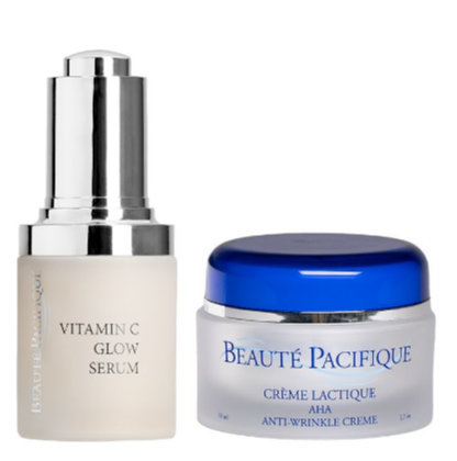 Beauté Pacifique - AHA Vitamin C Anti-Wrinkle Glow creme / Vitamin C Glow Serum 30 ml