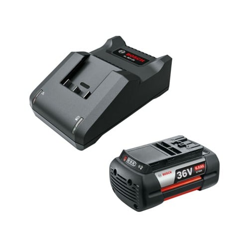 - 36V startpaket - GBA 6,0Ah batteri med COOLPACK och AL 36V-20 laddare för trädgårdsverktyg