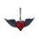 Nemesis Now - House Of Obscura - Black Winged Heart Hanging Ornament