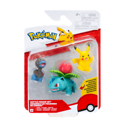 Pokémon - Battle Figure 3 Pack Pikachu, Ivysaur & Deino (PKW4561)