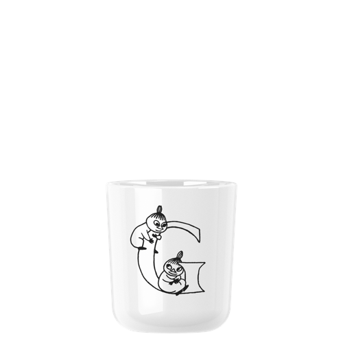 RIG-TIG - Moomin ABC mugg - Moomin white - 0.2 l