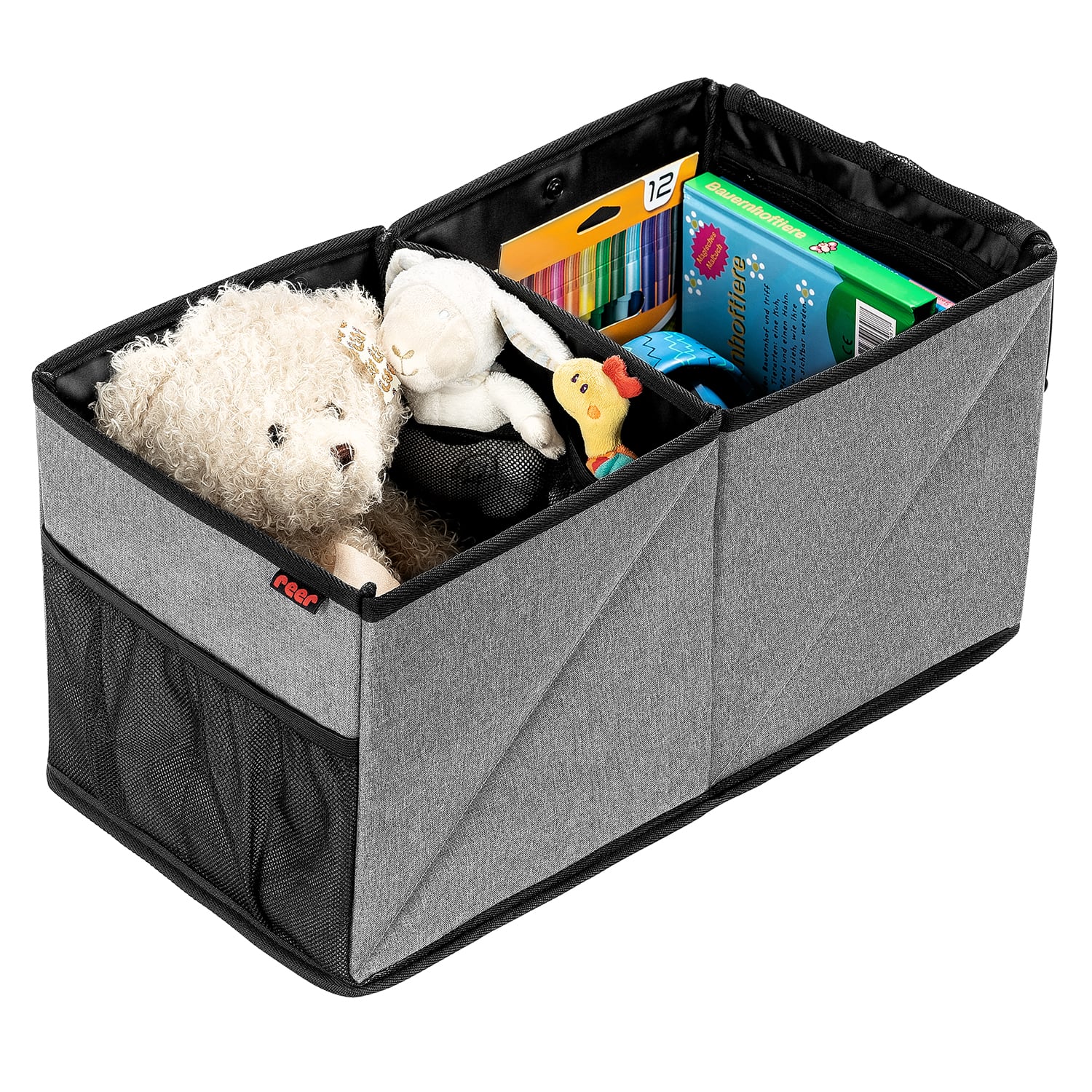 Reer - Opbevaringskasse til bilen - Grey - 24 x 46 x 24 cm
