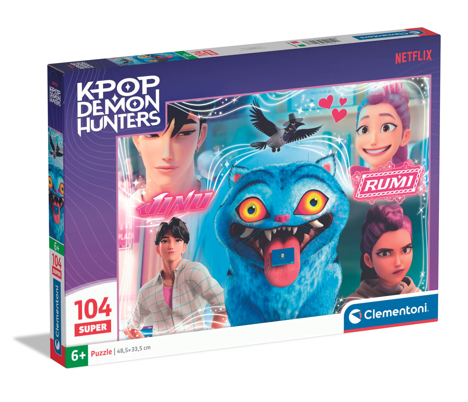 Clementoni - Puslespil K-Pop Demon Hunters 3, 104 brikker