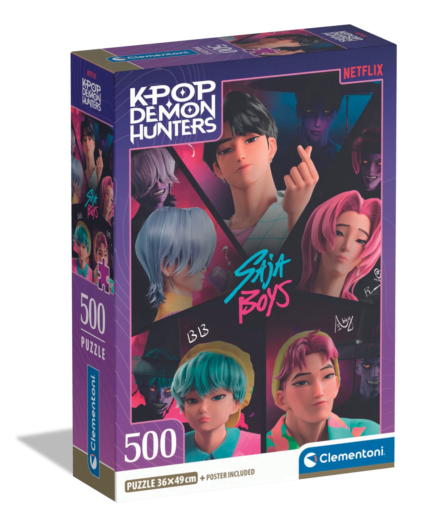 Clementoni - Puslespil K-Pop Demon Hunters 1, 500 brikker