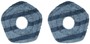 Anker - Eufy Accessory-2 Washable Vacuum Mop Cloths, Compatible X10 Pro Omni X9 Blue
