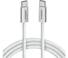 Anker - A8060H21 - Zolo USB-C-auf-USB-C-Kabel - 240W Schnellladung - Geflochten - 1m - Weiß