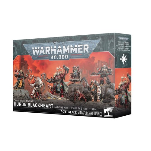 Warhammer 40K - Chaos Space Marines/red Corsairs - Huron Blackheart and the Masters of the Maelstrom
