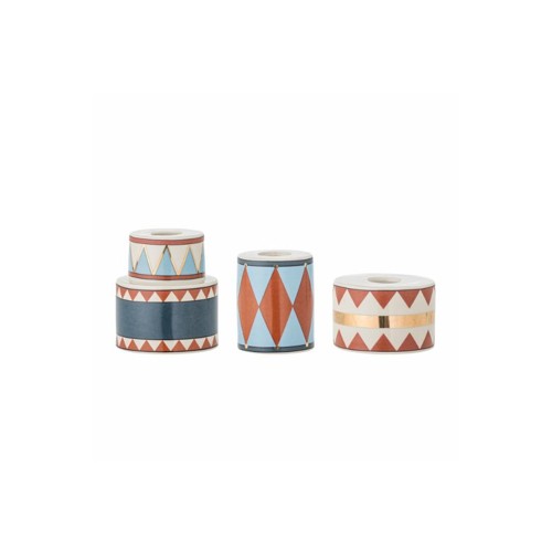 Bloomingville - Bitja Candle Holder - Multi - Stoneware