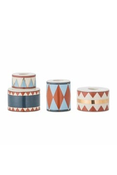 Bloomingville - Bitja Candle Holder - Multi - Stoneware