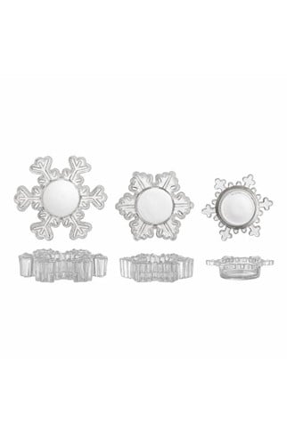 Bloomingville - Set om 3 - Dania Värmeljushållare - Klar - Glas